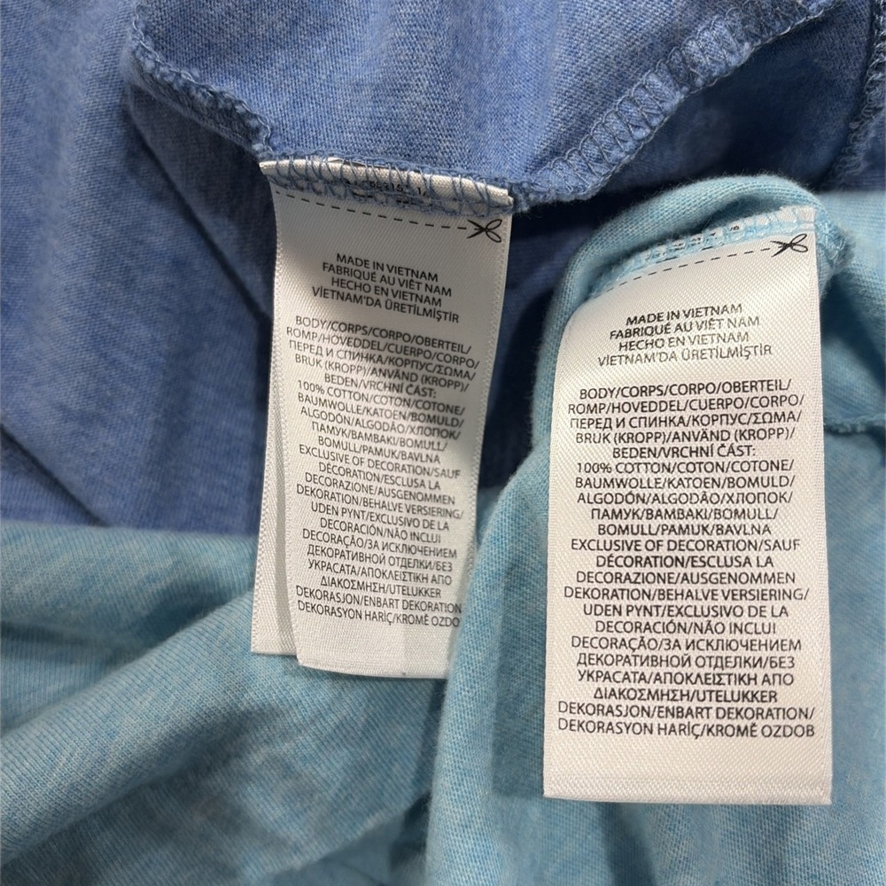 Polo Ralph Lauren Classic Fit Shirt Men's XS Blue Teal V-Neck Short Sleeve (2) - Picture 9 of 10